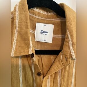 Katin yellow/gold men’s button down shirt